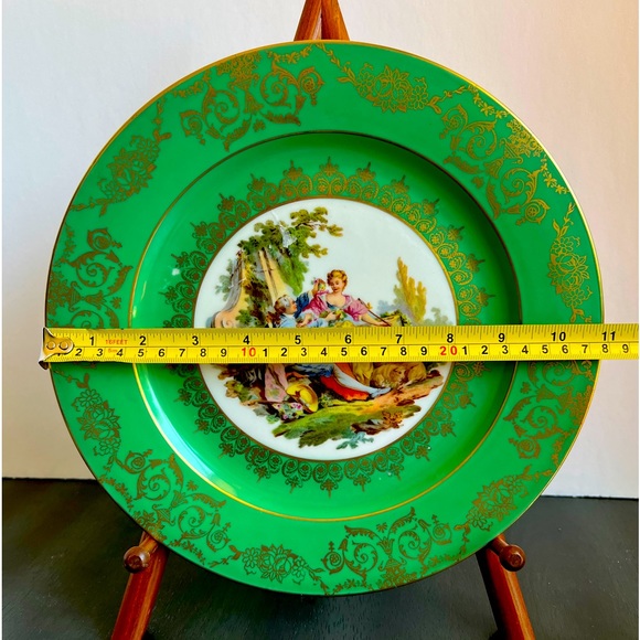 Volkstedt Porcelain 11” Handpainted Plate Made In Germany. - Picture 2 of 7